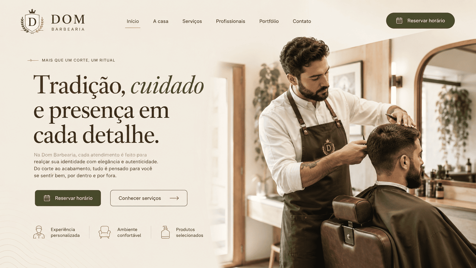 Exemplo de site criado pela La Coronna