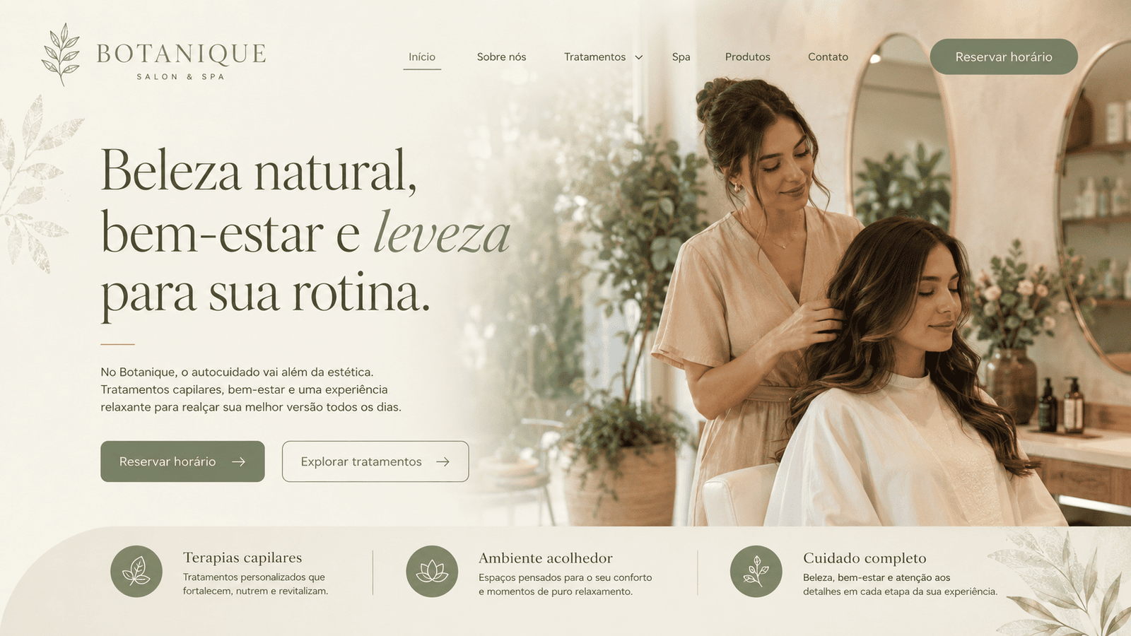 Exemplo de site criado pela La Coronna
